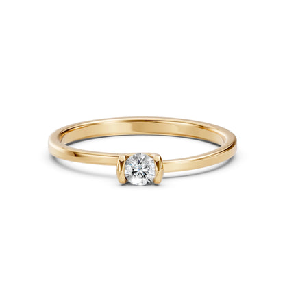 Solitaire Ring (Round), 0.15 ct — 101-10016(3.4)