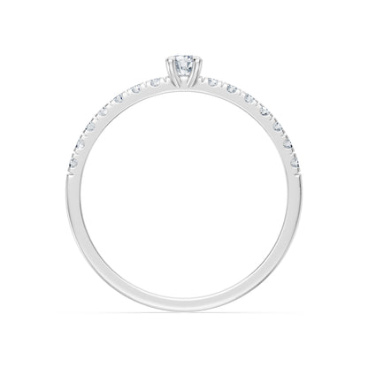 Solitaire Eternity Ring, 0.09 ct — 101-10126/1(2.8)