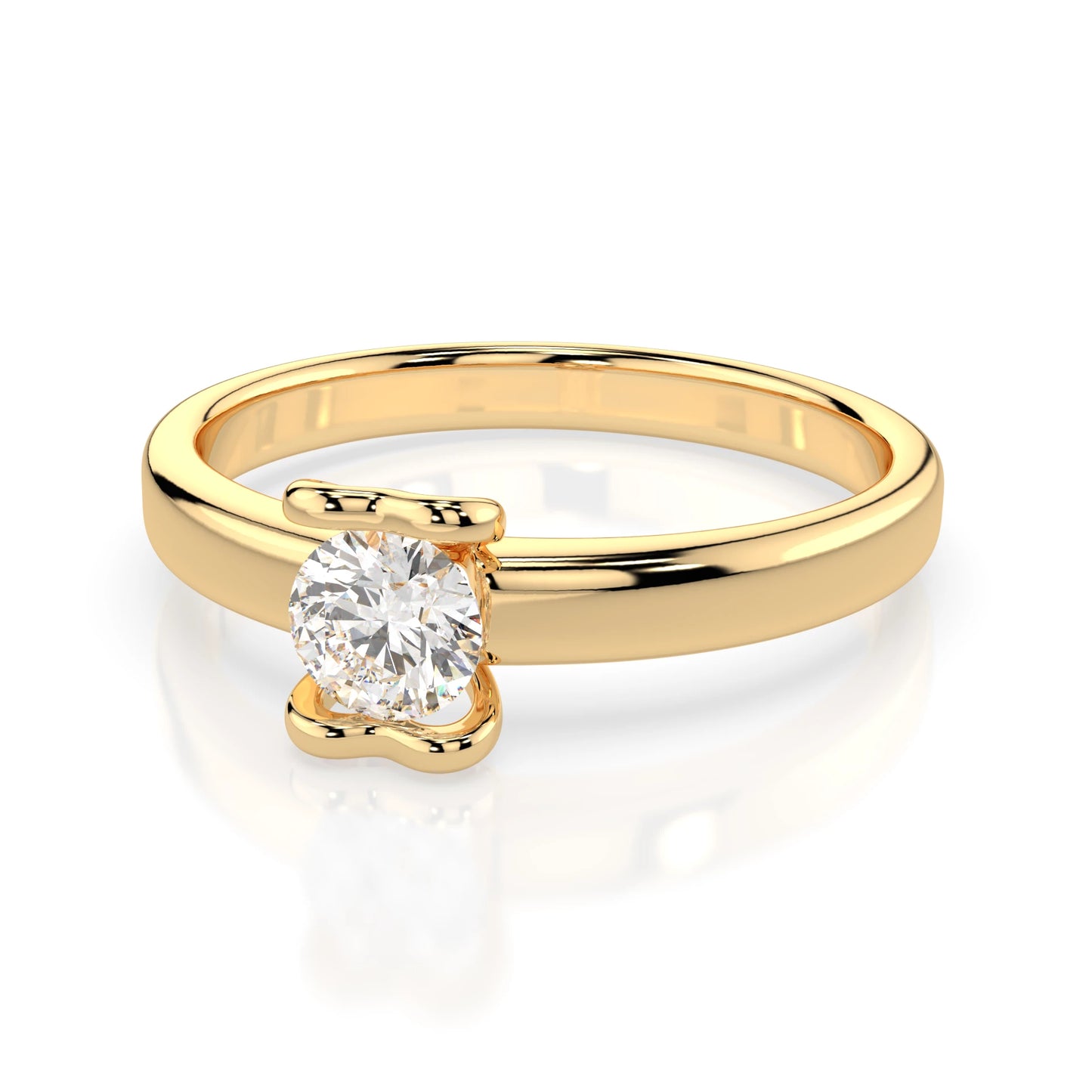 Solitaire Ring (Round), 0.3 ct — 101-10013(4.2)