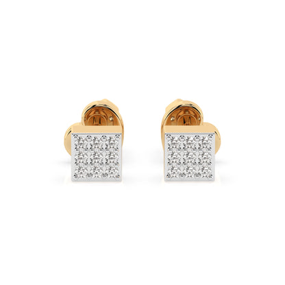 Illusion Earring (Round), 0.11 ct — 102-10063