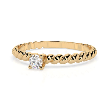 Solitaire Ring (Round), 0.06 ct — 101-10038(2.5)