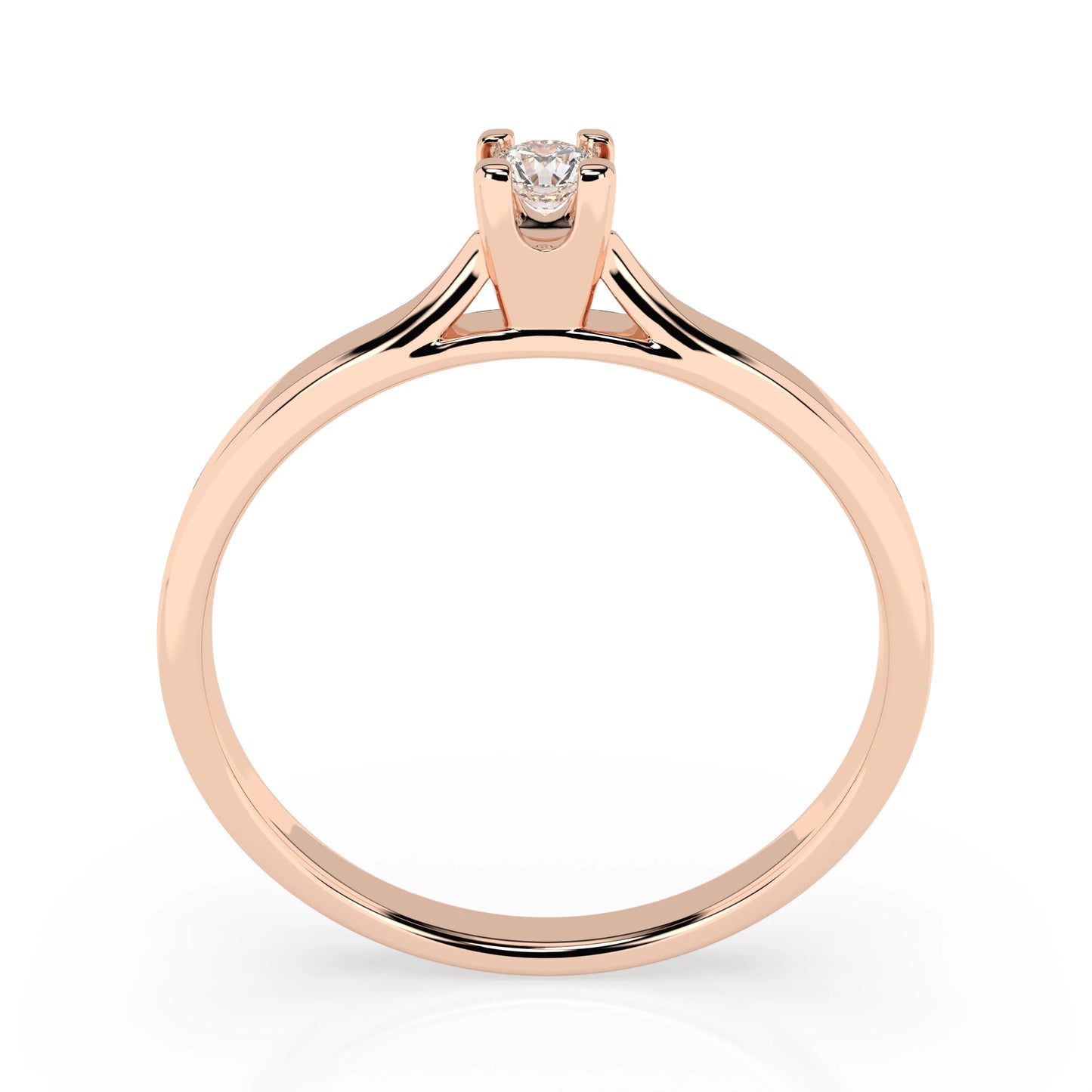 Solitaire Ring (Round), 0.06 ct — 101-10034(2.5)