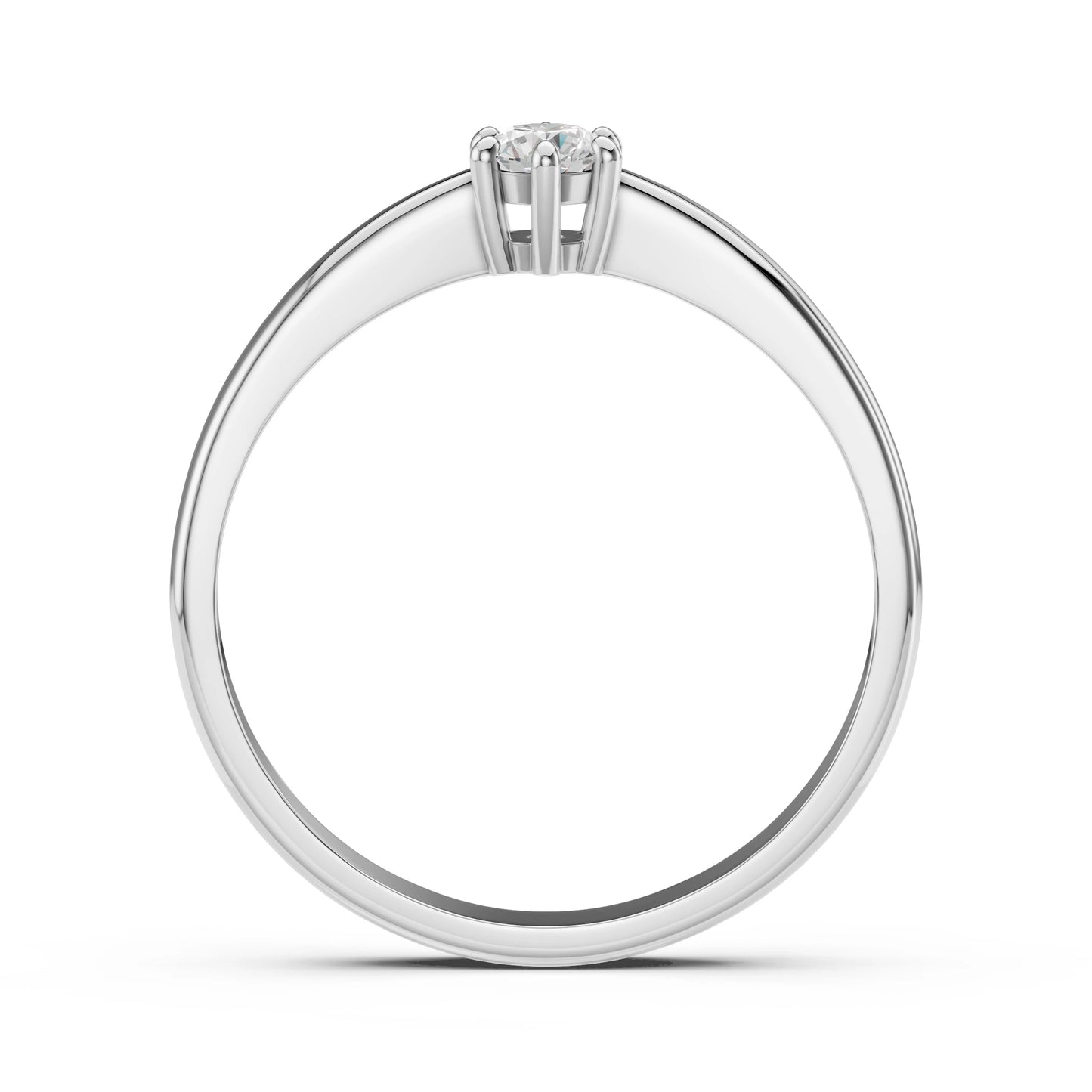 Solitaire Ring (Round), 0.15 ct — 101-10151(3.4)