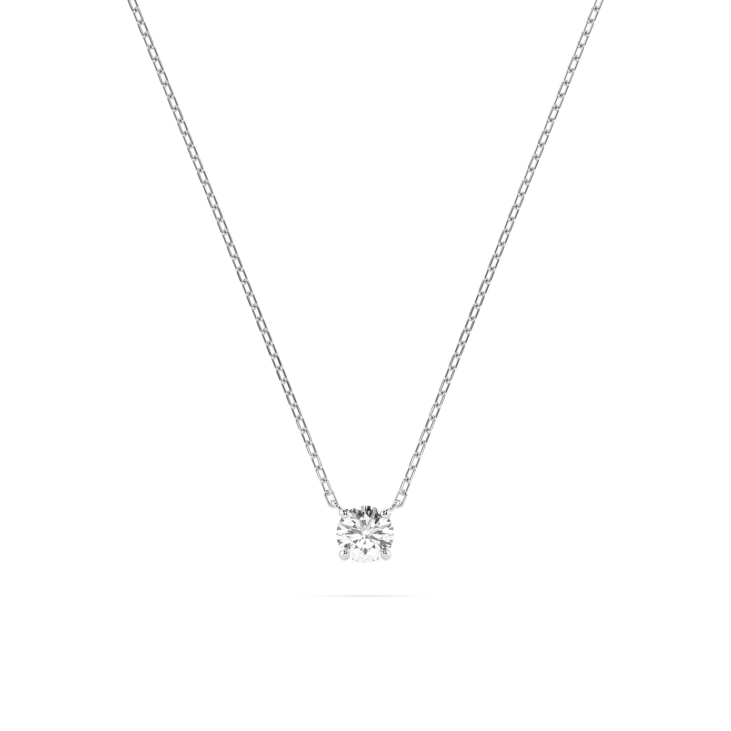 Solitaire Necklace (Round), 0.15 ct — 104-10040(3.4)