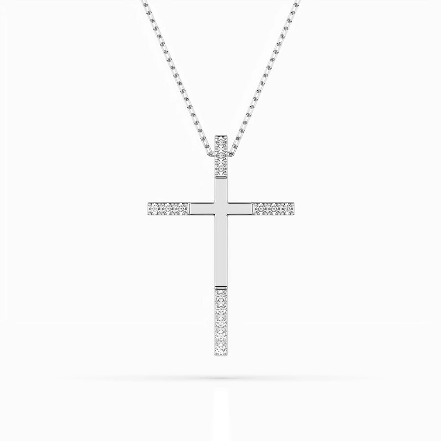 Minimalism Necklace (Round), 0.08 ct — 104-10016