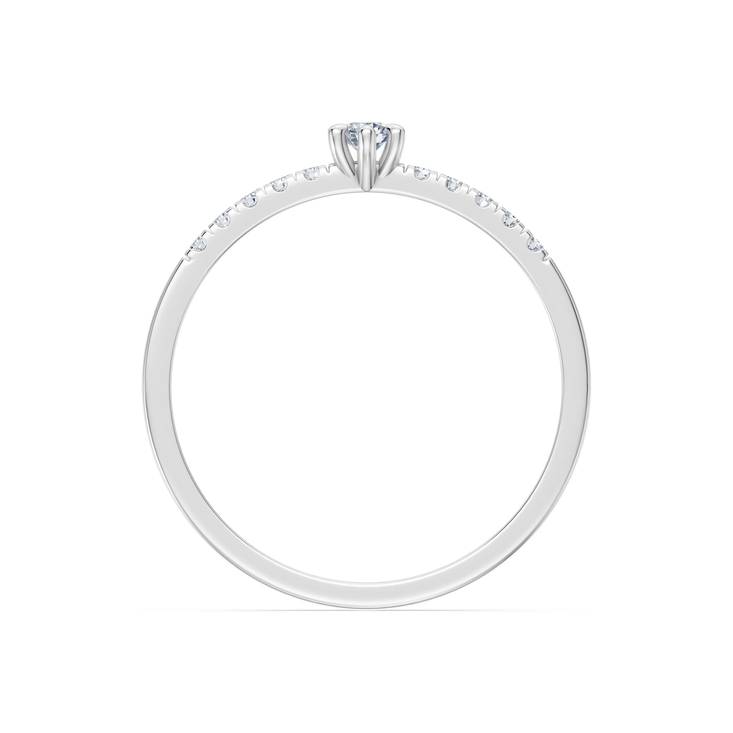 Solitaire Eternity Ring, 0.07 ct — 101-10126/4(2.6)