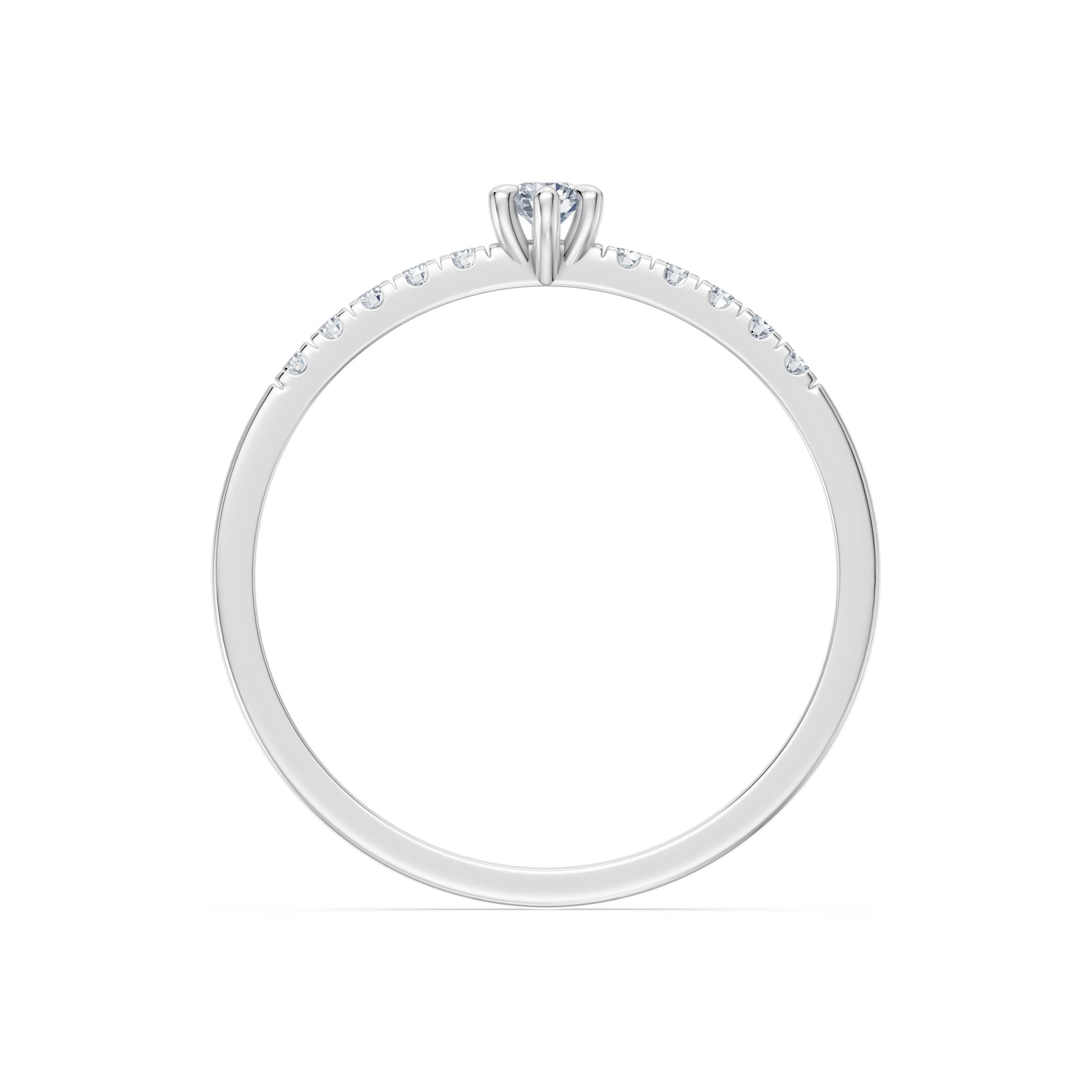 Solitaire Eternity Ring, 0.07 ct — 101-10126/4(2.6)