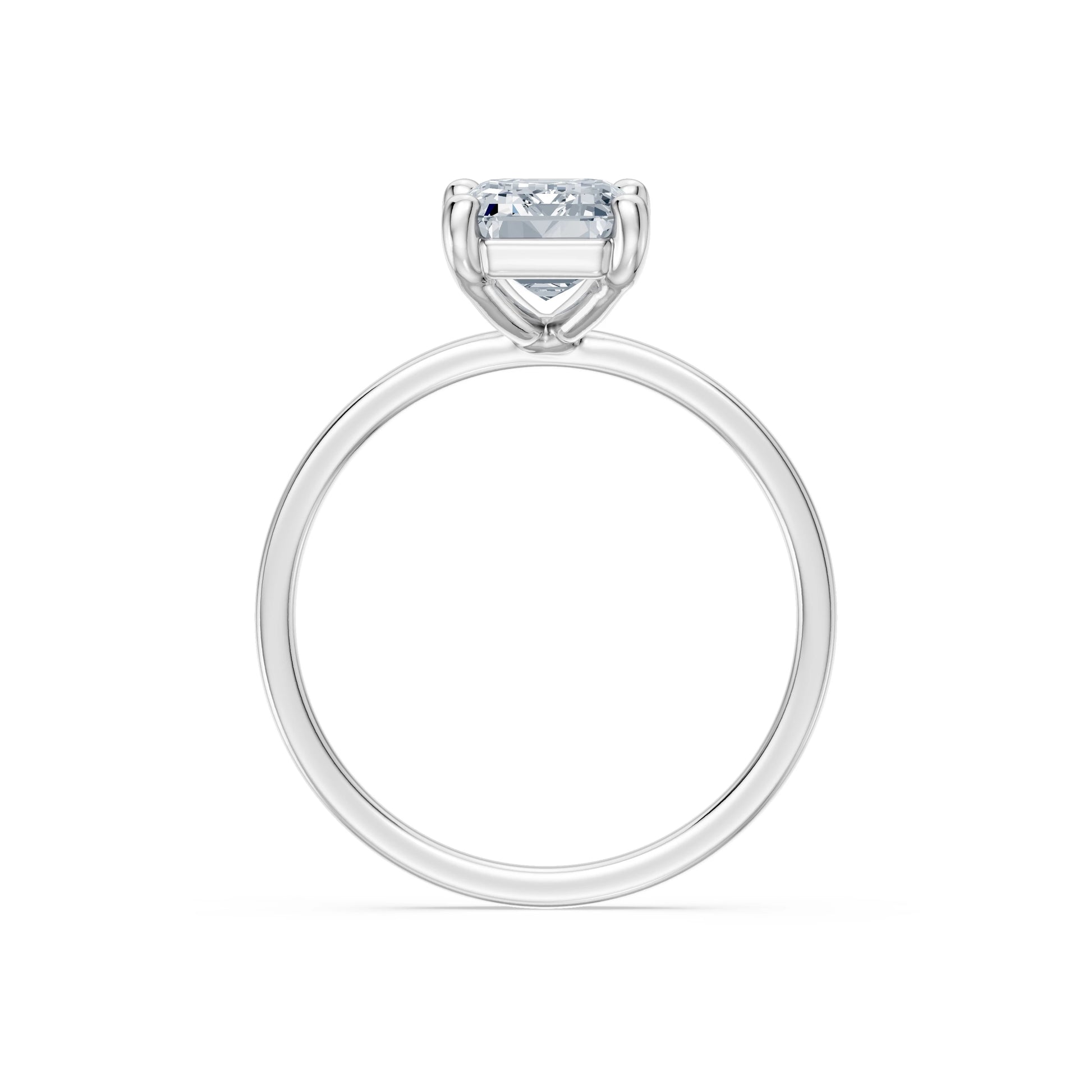 Emerald Lab Grown Diamond Solitaire Engagement Ring 2.0ct by Qutahia Jewellery
