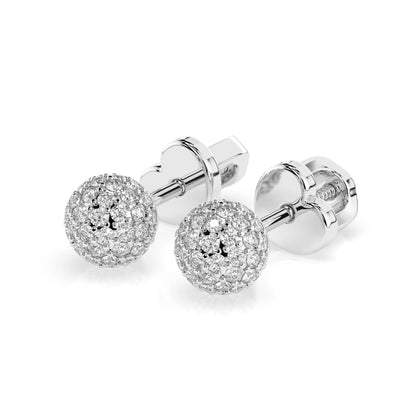 Illusion Earring (Round), 0.46 ct — 102-10090