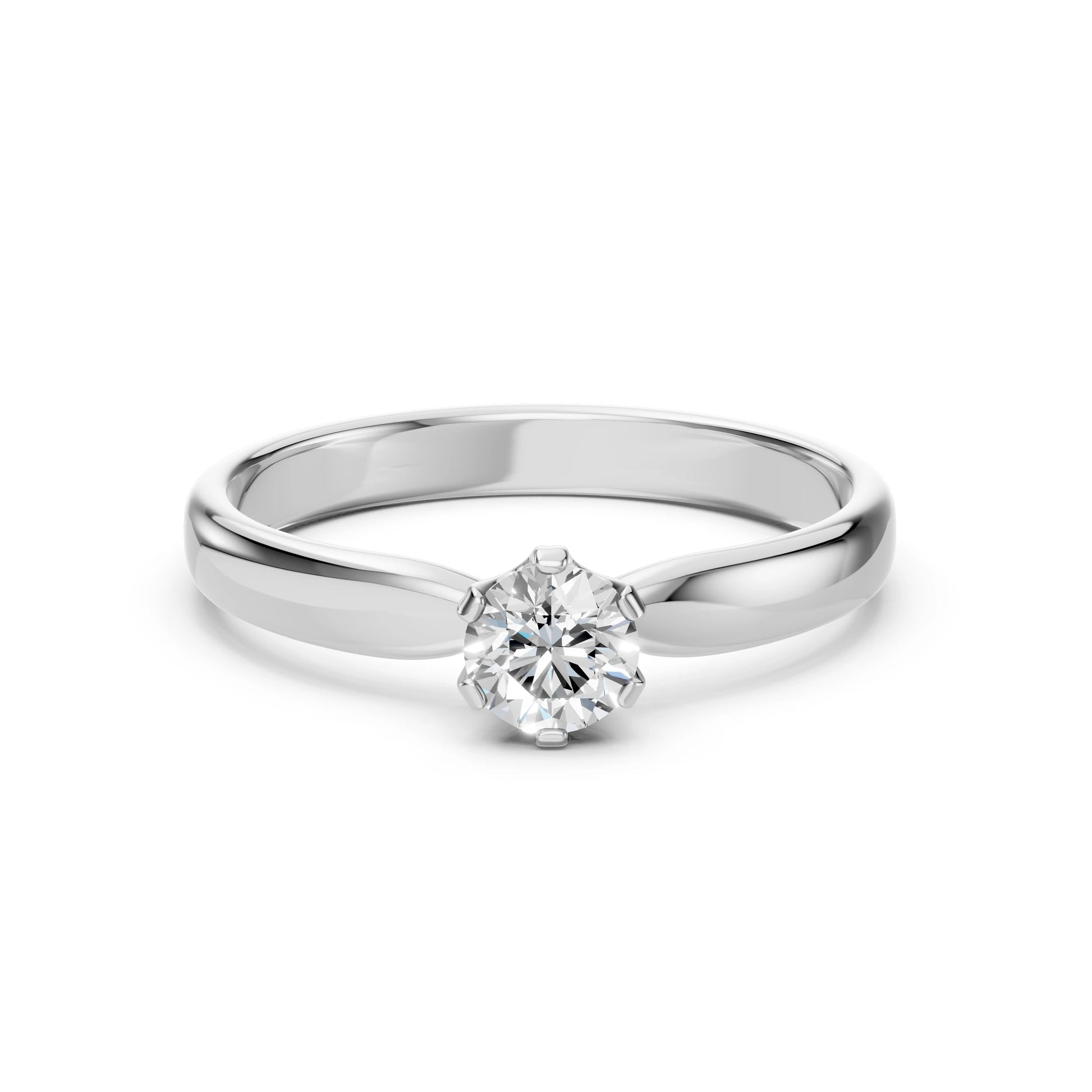 Solitaire Ring (Round), 0.45 ct — 101-10040(4.8)