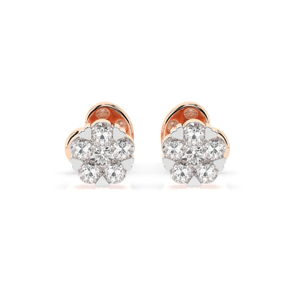 Illusion Earring (Round), 0.06 ct — 102-10015/2(2.0)