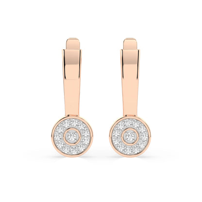 Illusion Earring (Round), 0.13 ct — 102-10075