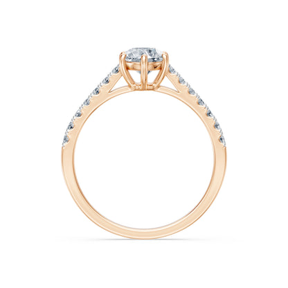 Round Brilliant Diamond Pave Eternity Ring 0.7ct by Qutahia Jewellery