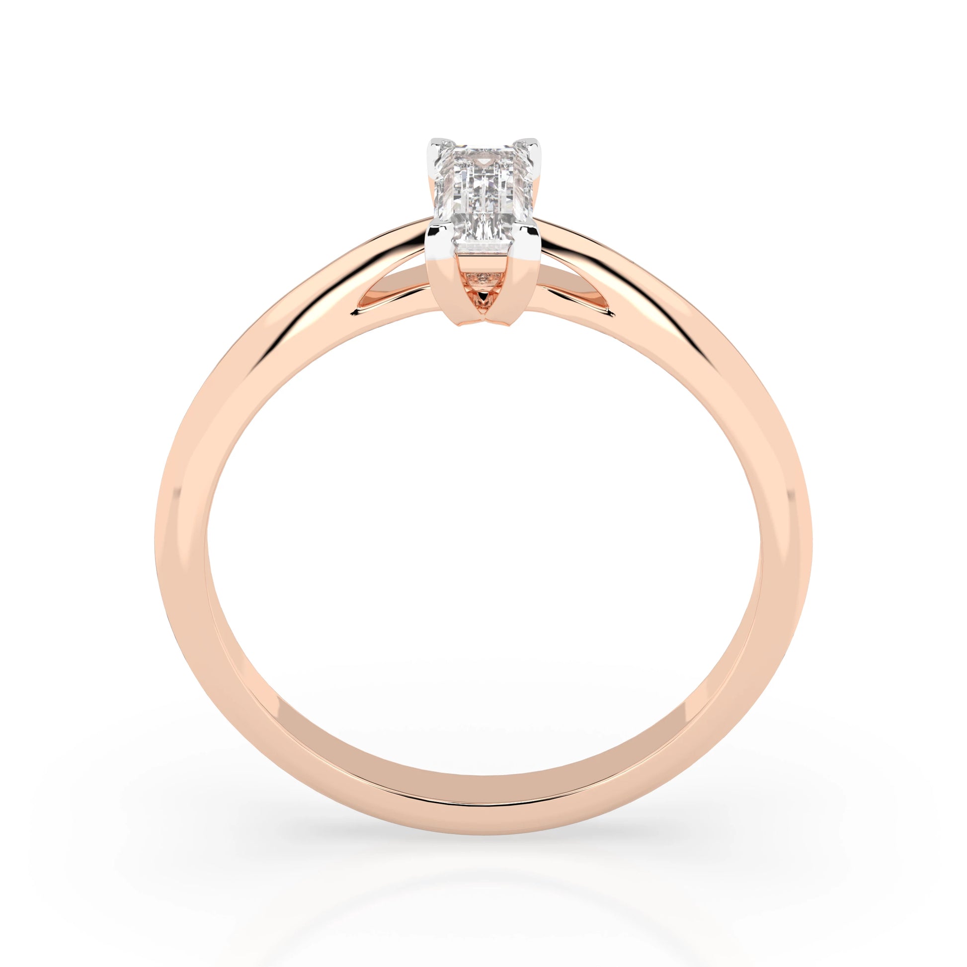 Solitaire Ring (Baguette), 0.3 ct — 101-10190(0.30)BAQ