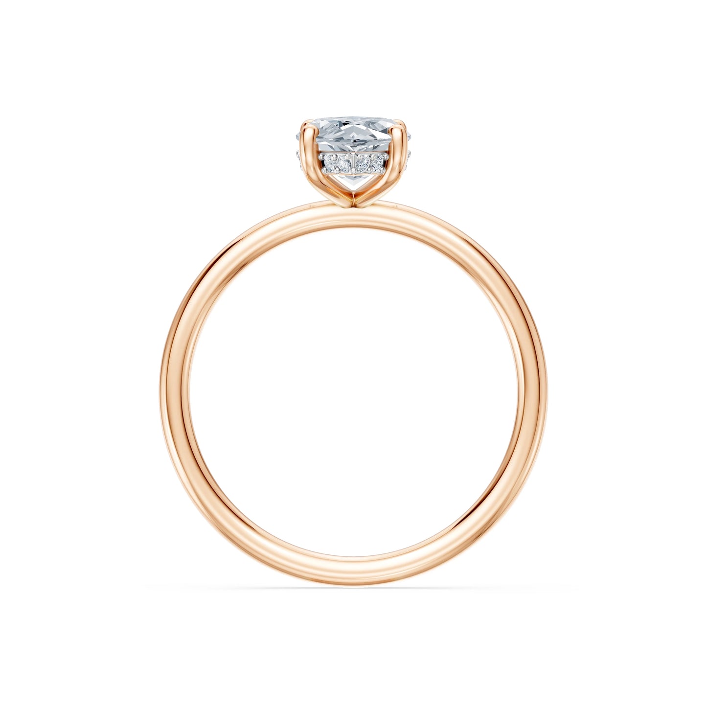 Marquise Lab Grown Diamond Micro Pave Engagement Ring 1.5ct by Qutahia Jewellery
