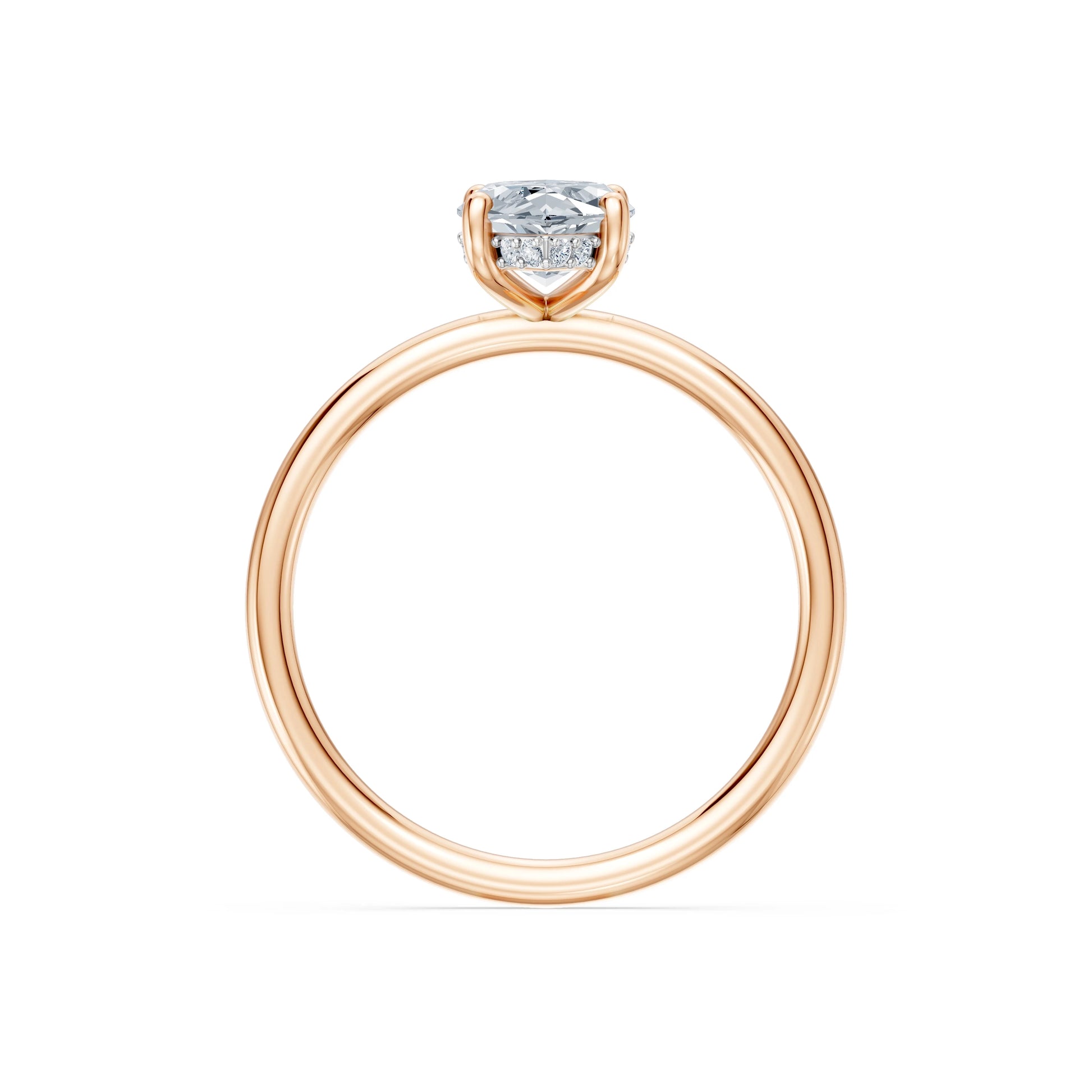 Marquise Lab Grown Diamond Micro Pave Engagement Ring 1.5ct by Qutahia Jewellery