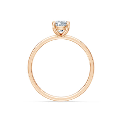 Cushion Lab Grown Diamond Solitaire Engagement Ring 1.0ct by Qutahia Jewellery