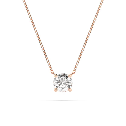 Solitaire Necklace (Round), 0.5 ct — 104-10040(5.1)