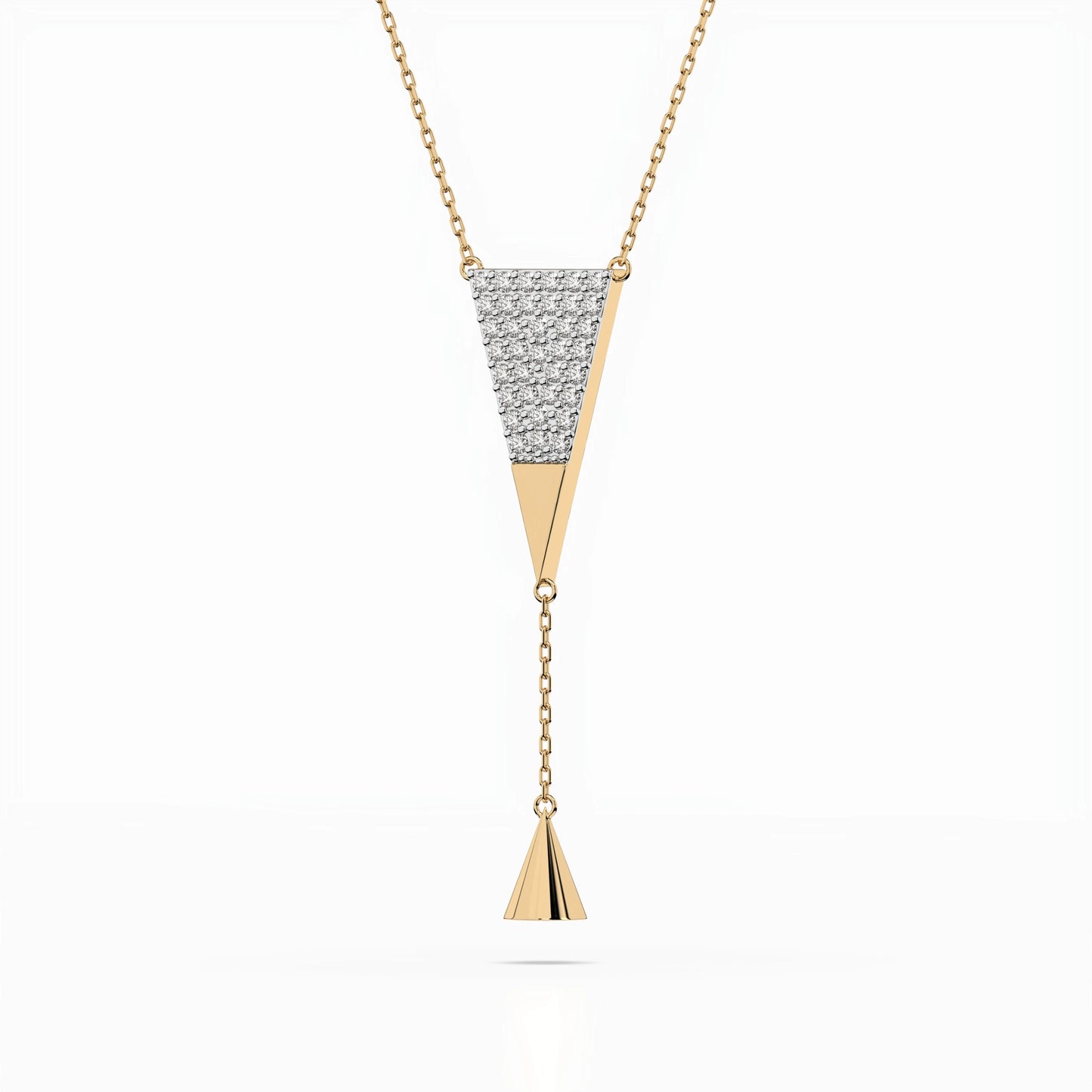 Minimalism Necklace (Round), 0.22 ct — 104-10018