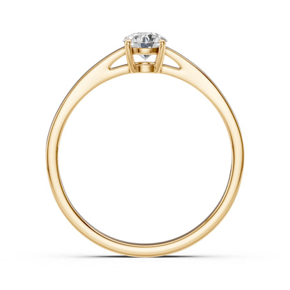 Solitaire Ring (Round), 0.35 ct — 101-10012/1(4.5)