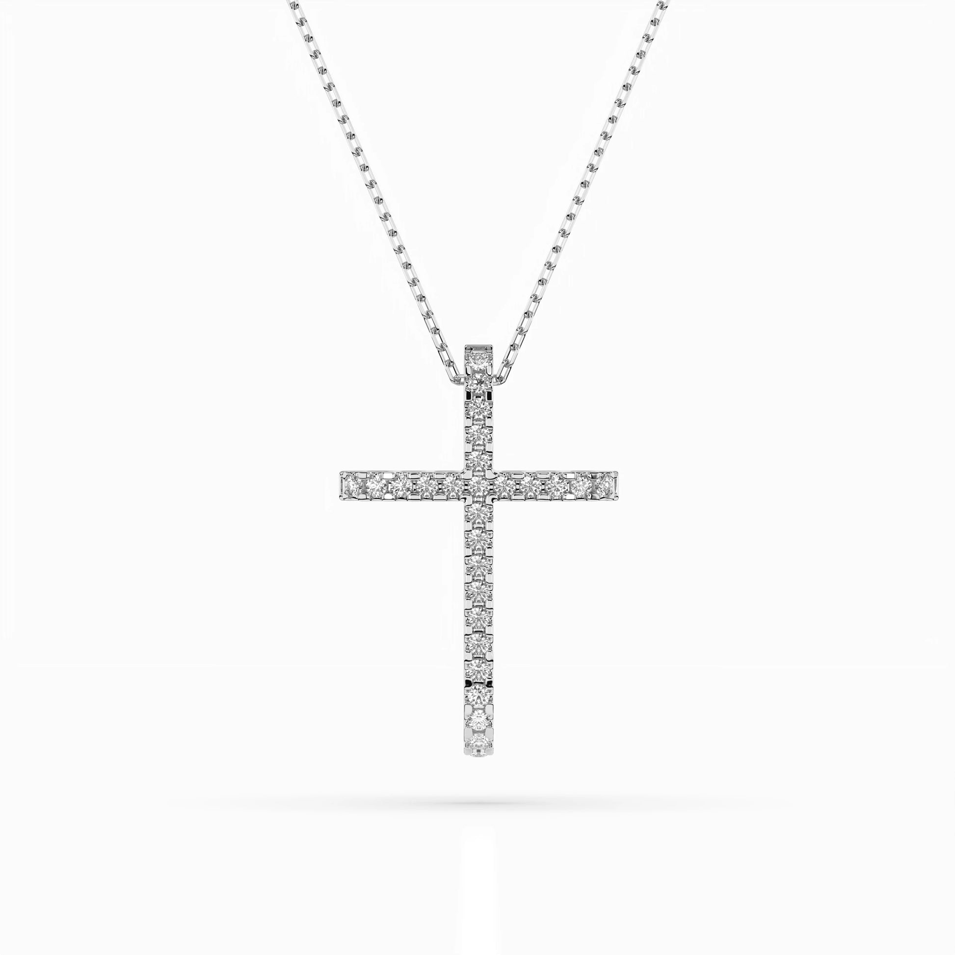 Minimalism Necklace (Round), 0.14 ct — 104-10026