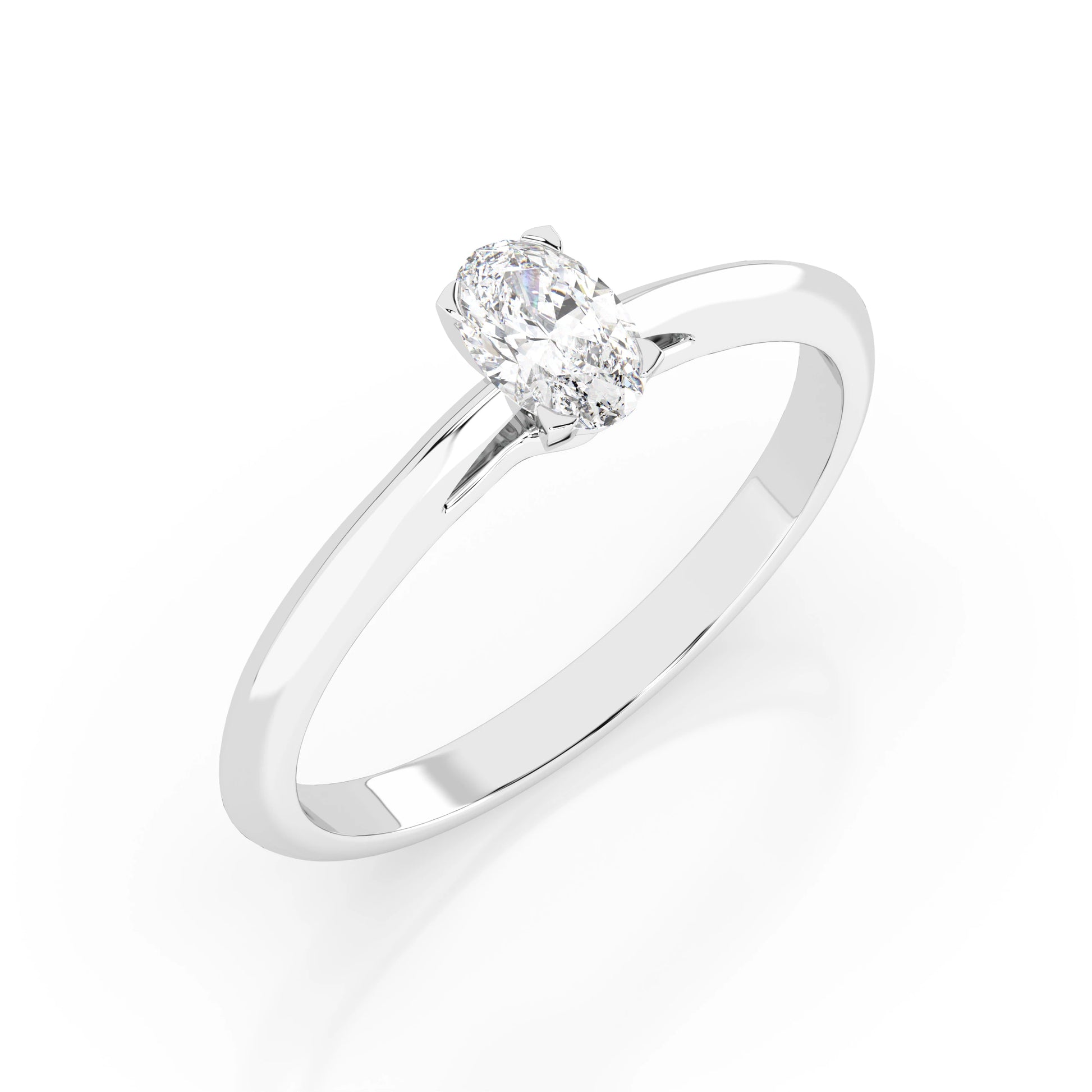 Solitaire Ring (Oval), 0.3 ct — 101-10190(0.30)OV