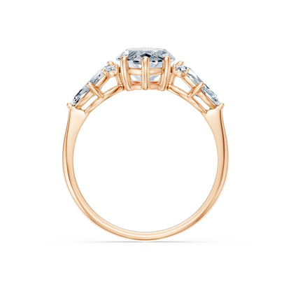 Marquise Lab Grown Diamond Side Stone Eternity Ring 2.0ct by Qutahia Jewellery