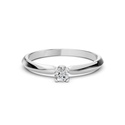 Solitaire Ring (Round), 0.15 ct — 101-10089(3.4)