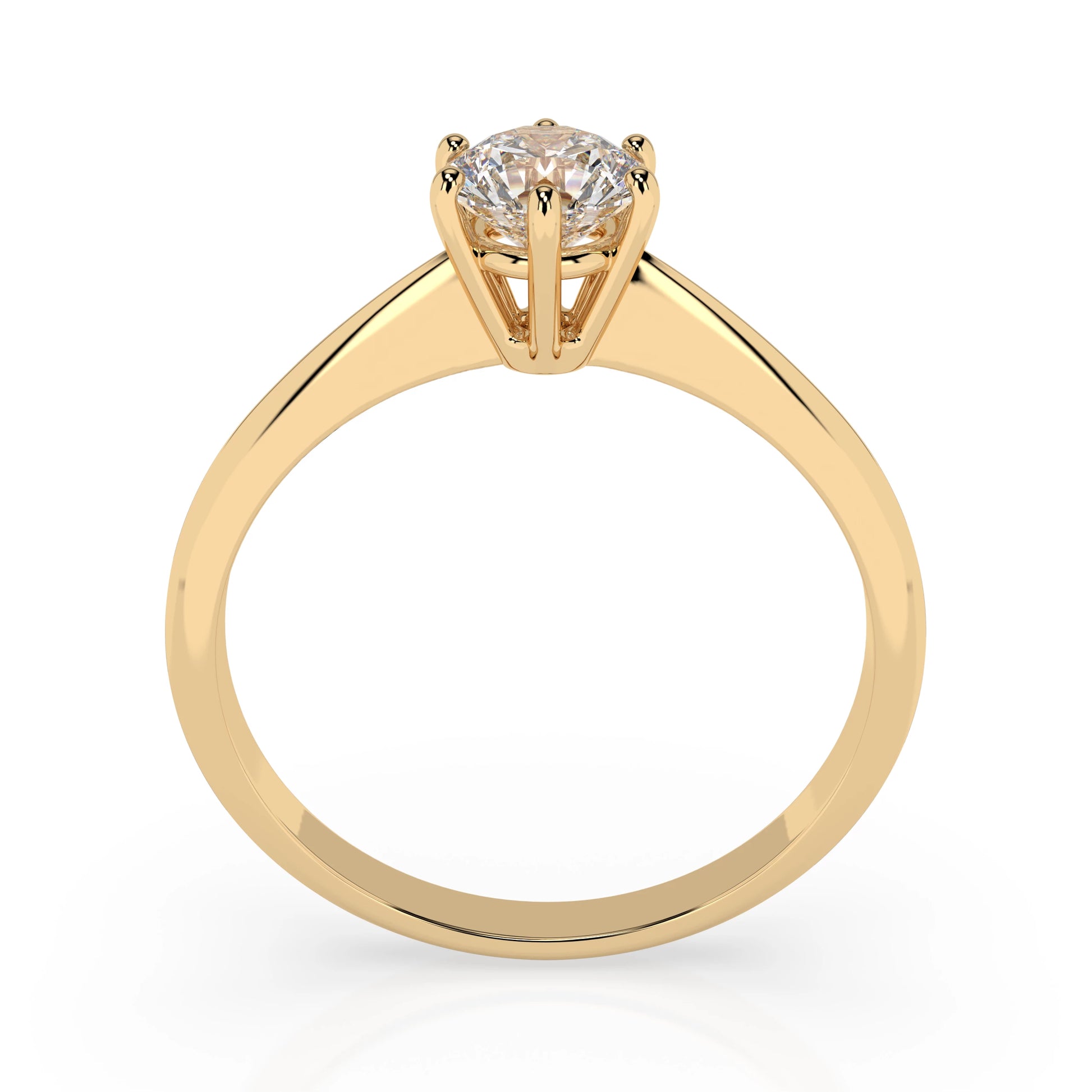 Solitaire Ring (Round), 0.5 ct — 101-10027(5.1)
