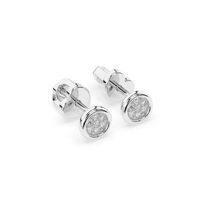 Illusion Earring (Round), 0.08 ct — 102-10068
