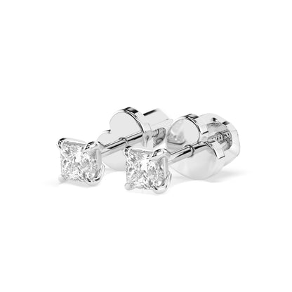 Solitaire Butterfly Earring (Princess), 0.2 ct — 102-10113(2.5)PR