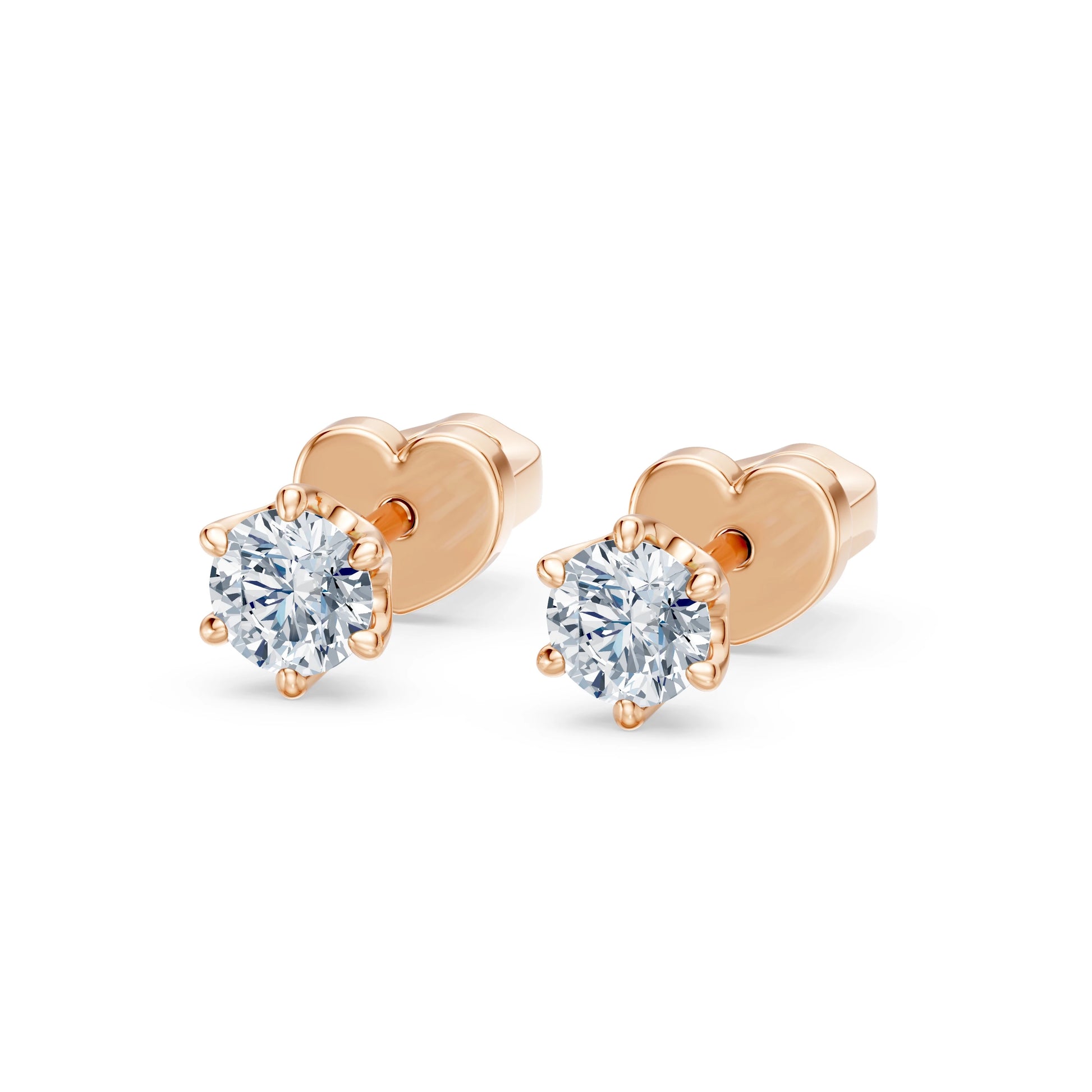 Solitaire Butterfly Earring, 0.5 ct — 102-10040/1(4.0)