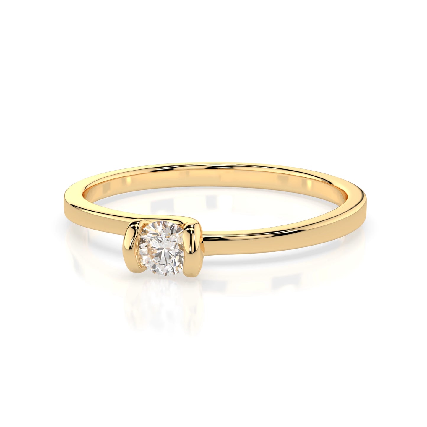 Solitaire Ring (Round), 0.06 ct — 101-10016(2.5)