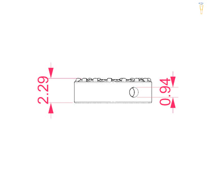 Minimalism Necklace (Round), 0.09 ct — 104-10028