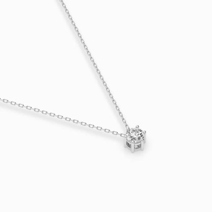 Solitaire Necklace (Round), 0.1 ct — 104-10003(3.0)