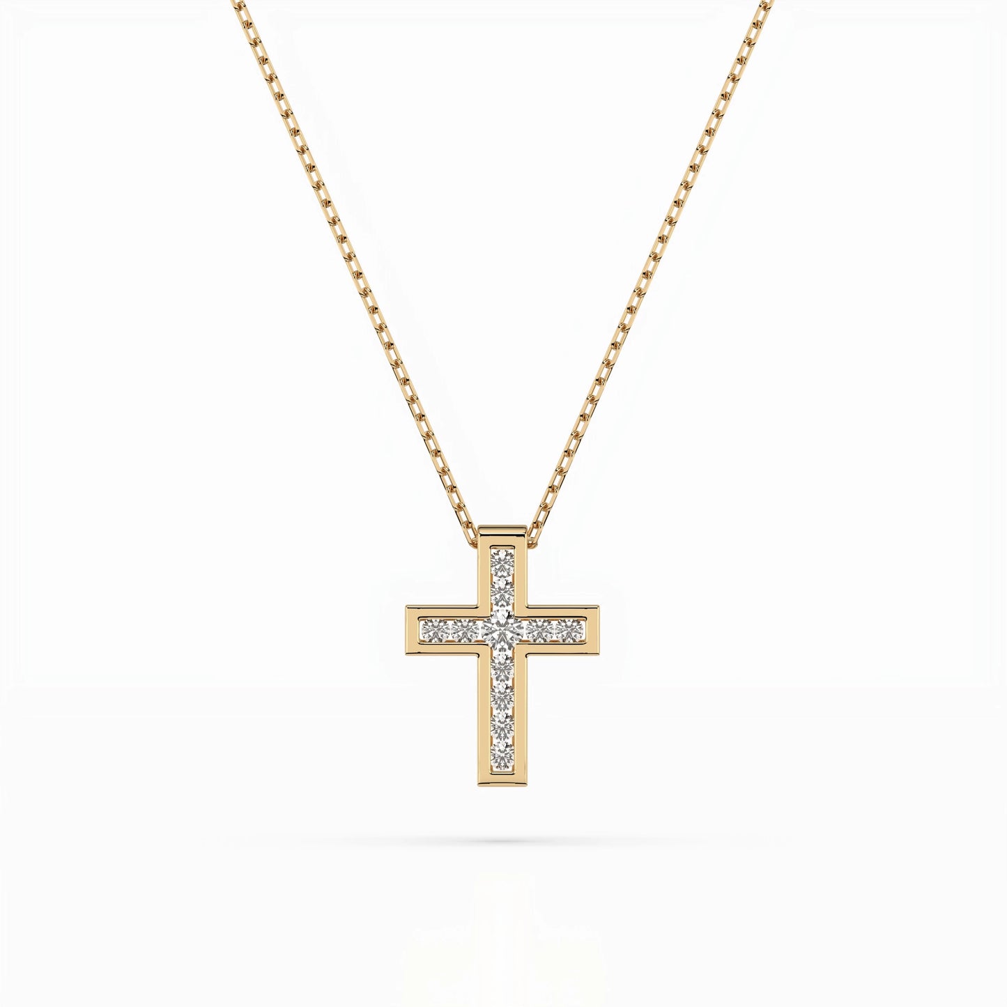 Minimalism Necklace (Round), 0.03 ct — 104-10008
