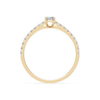 Solitaire Eternity Ring, 0.3 ct — 101-10191(0.30)BAQ