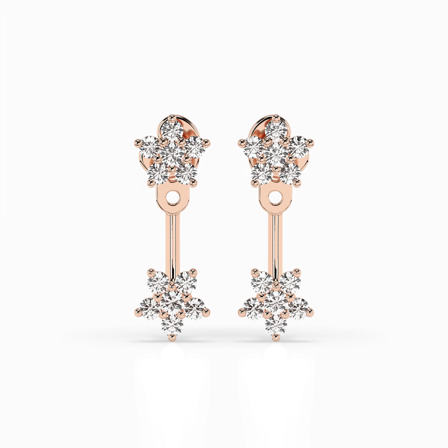 Illusion Earring (Round), 0.25 ct — 102-10195/1