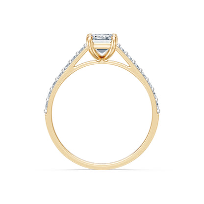Emerald Lab Grown Diamond Slim Pave Eternity Ring 1.0ct by Qutahia Jewellery