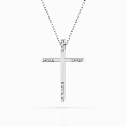 Minimalism Necklace (Round), 0.08 ct — 104-10016