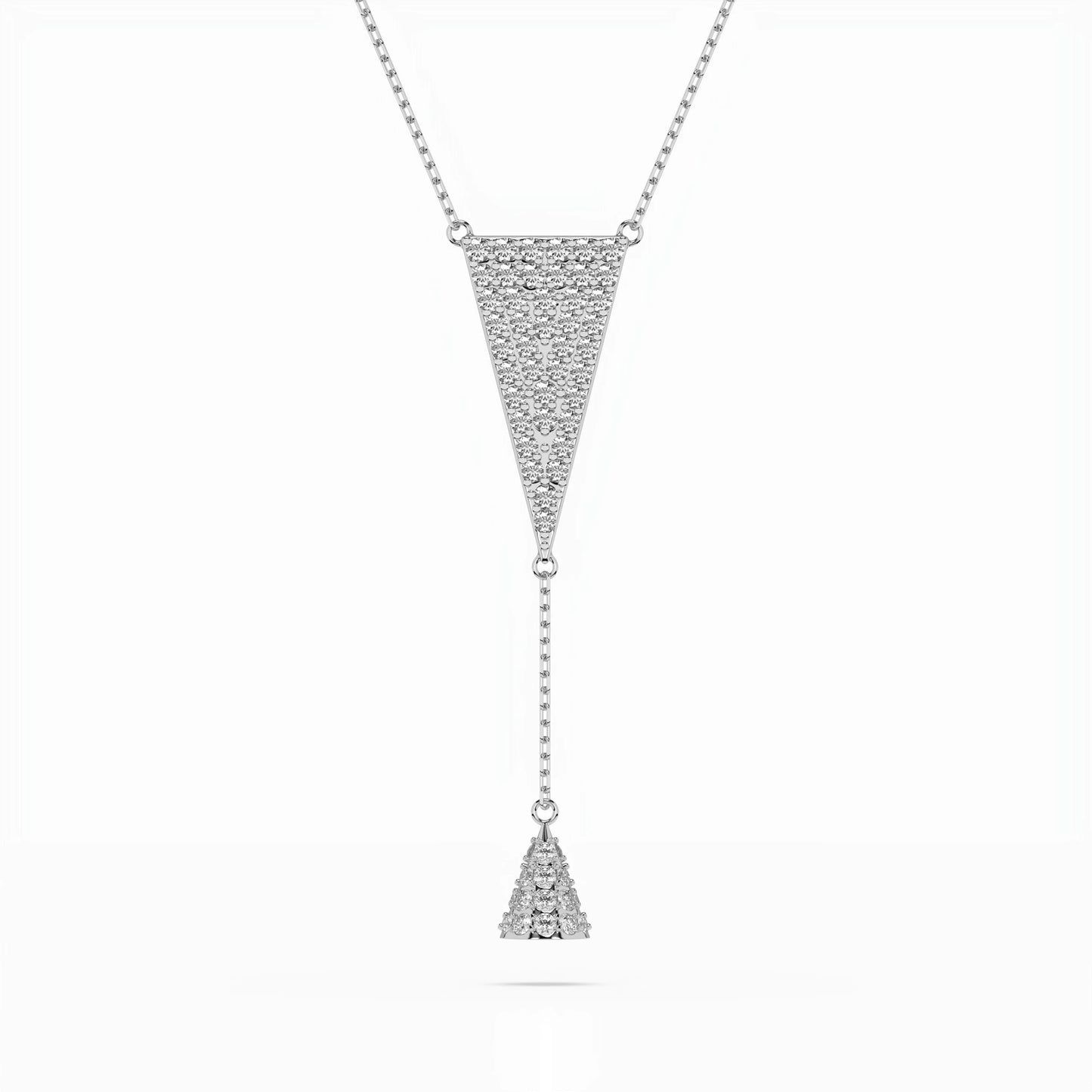 Minimalism Necklace (Round), 0.41 ct — 104-10018/2