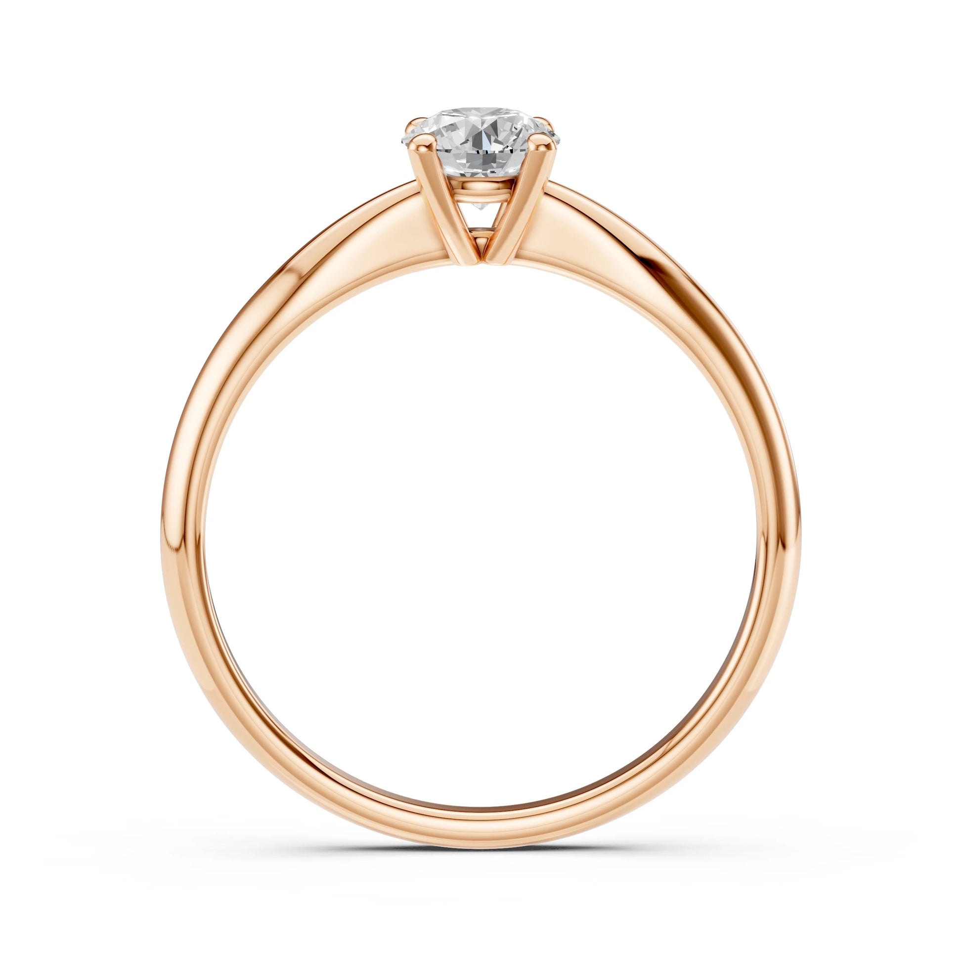Solitaire Ring (Round), 0.5 ct — 101-10021(5.1)
