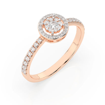 Illusion Ring (Round), 0.1 ct — 101-10018(3.0)