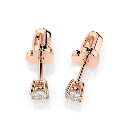 Solitaire Butterfly Earring (Round), 0.3 ct — 102-10012/1(3.4)