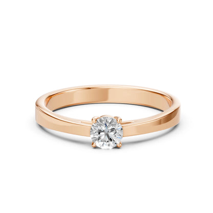 Solitaire Ring (Round), 0.45 ct — 101-10012/1(4.8)