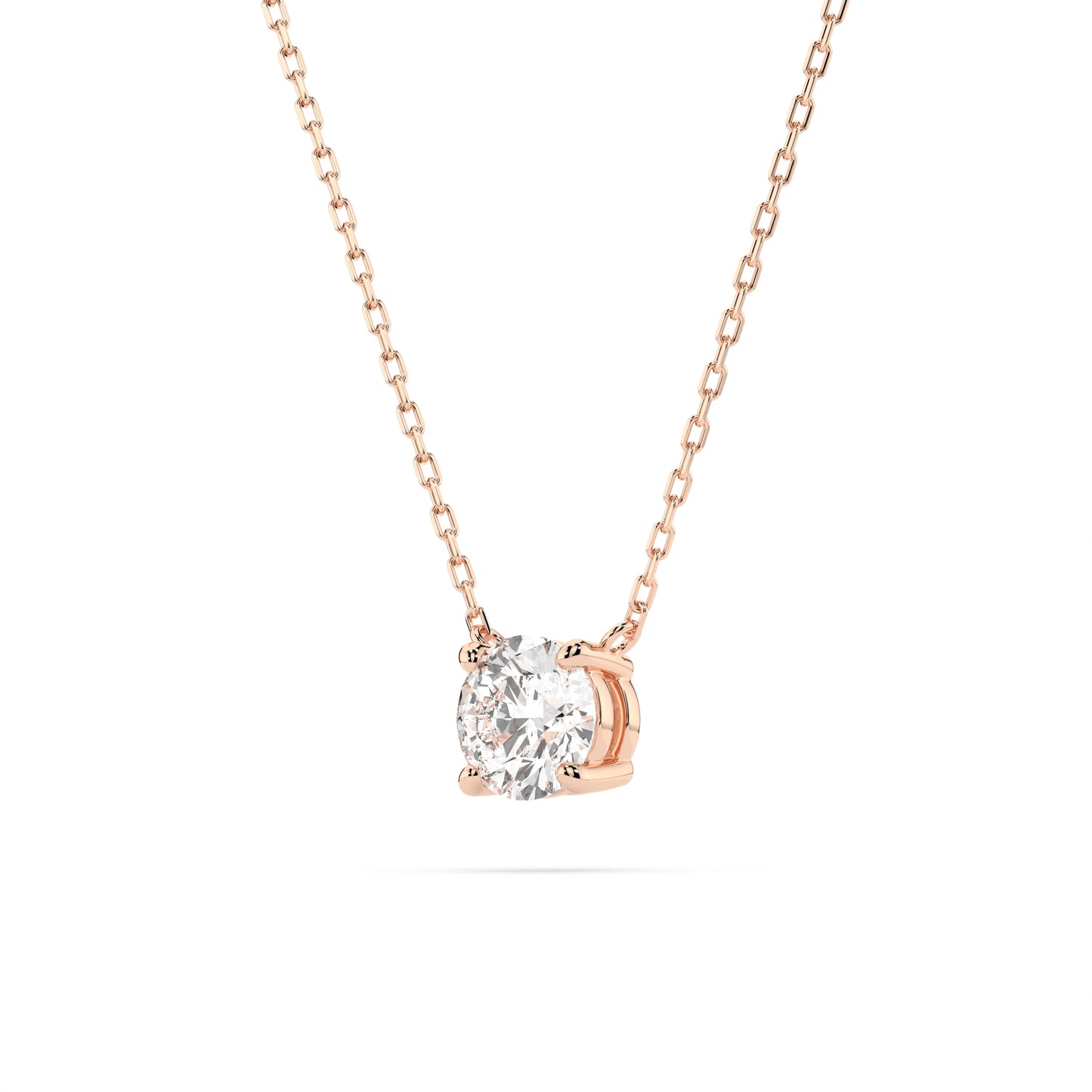 Solitaire Necklace (Round), 0.5 ct — 104-10040(5.1)