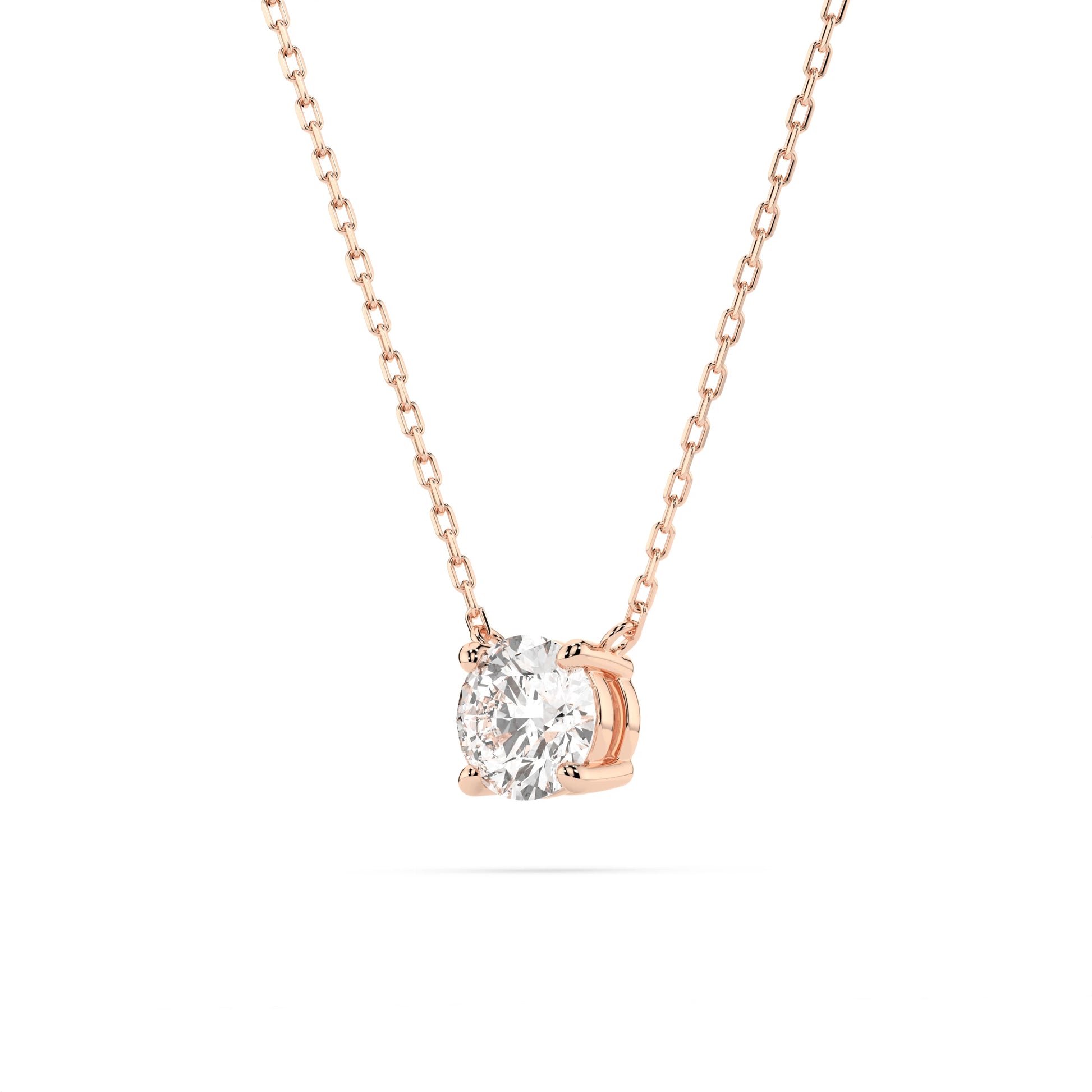 Solitaire Necklace (Round), 0.5 ct — 104-10040(5.1)