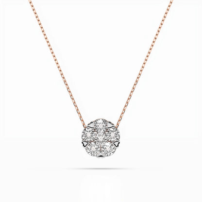 Illusion Necklace (Round), 0.15 ct — 104-10033(3.4)