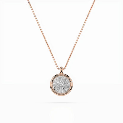 Illusion Necklace (Round), 0.12 ct — 104-10022