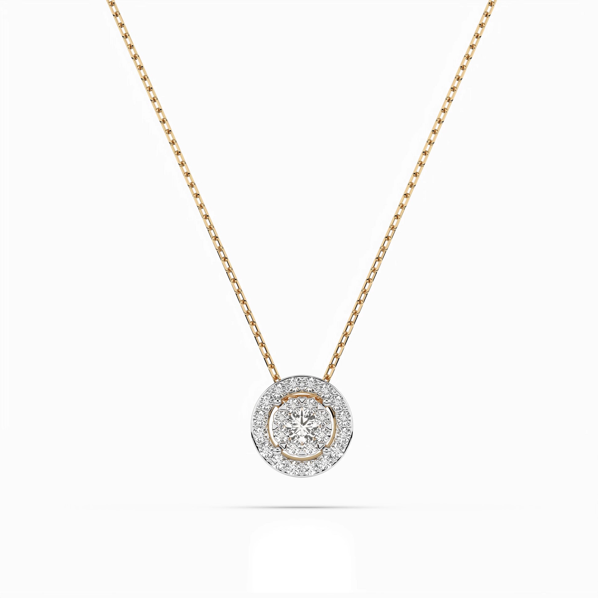 Illusion Necklace (Round), 0.06 ct — 104-10002(2.5)